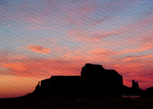 Southwest Sunsets: Colored Mitten